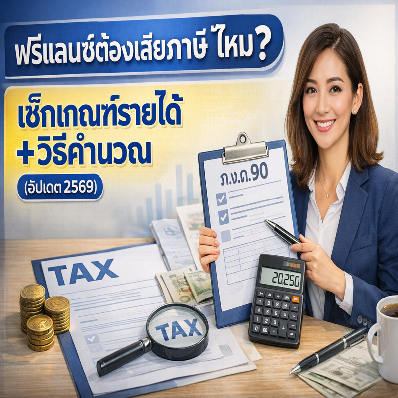 ฟรีแลนซ์ต้องเสียภาษีไหม